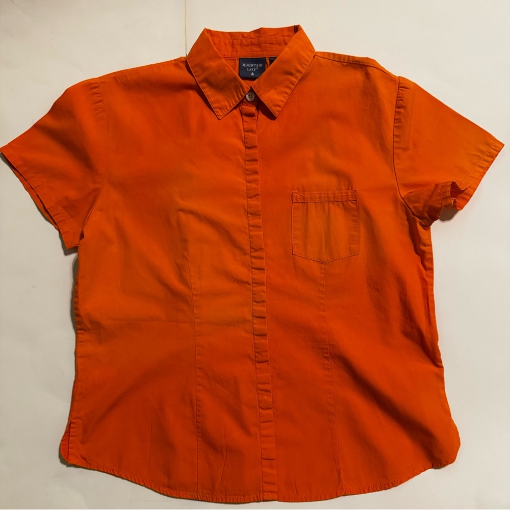Mountain Lake Bright Orange Shirt